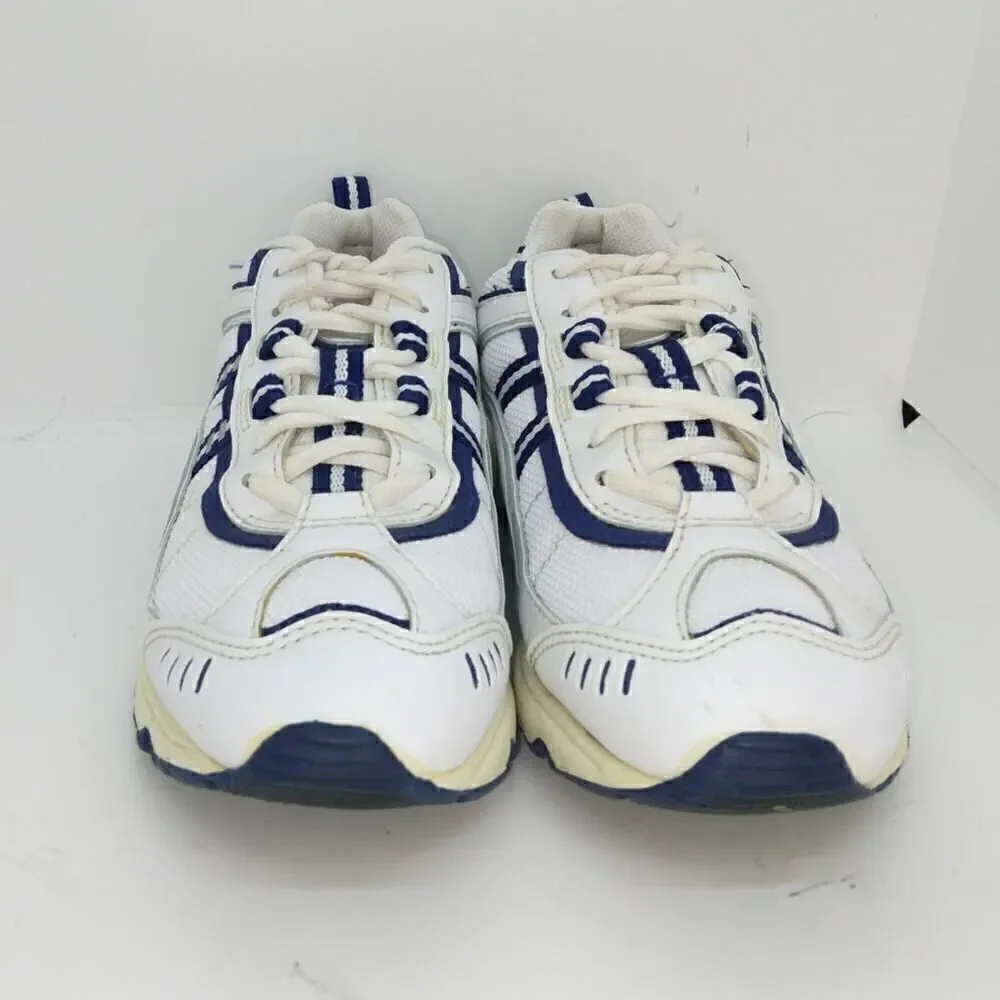 Crosstrekkers Womens Pre-owned White w/Blue Accents Running Sneakers - sz. 7 1/2
